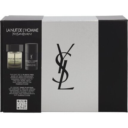 Setti Yves Saint Laurent La Nuit De L'Homme miehille: EDT, 100 ml + deodorantti, 75 ml hinta ja tiedot | Miesten hajuvedet | hobbyhall.fi