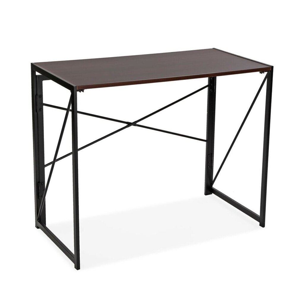 Kokoontaitettava työpöytä Versa, metalli/puu, (45 x 74 x 90 cm), ruskea hinta ja tiedot | Tietokonepöydät ja työpöydät | hobbyhall.fi