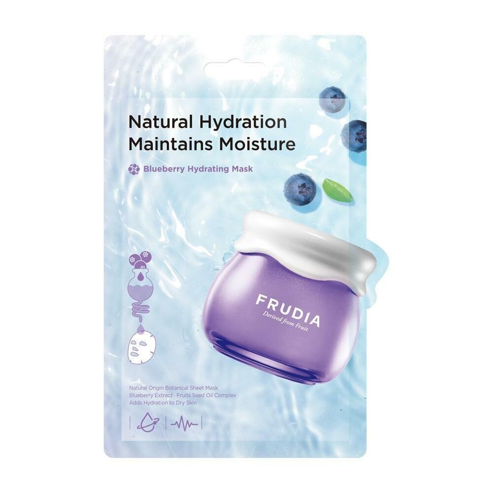 Frudia Blueberry Hydrating Mask 20ml hinta ja tiedot | Kasvonaamiot ja silmänalusaamiot | hobbyhall.fi