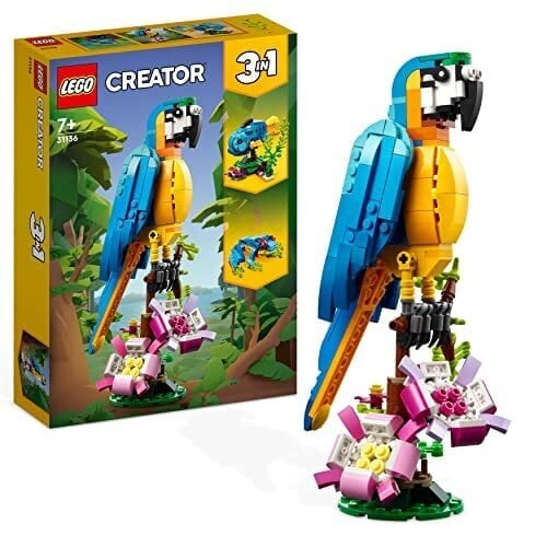 31136 LEGO® Creator Eksoottinen papukaija hinta ja tiedot | LEGOT ja rakennuslelut | hobbyhall.fi