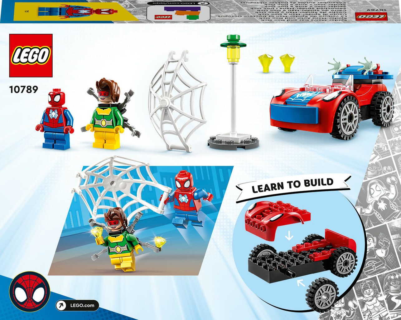 10789 LEGO® Marvel Hämähäkkimiehen auto ja tohtori Octopus hinta ja tiedot | LEGOT ja rakennuslelut | hobbyhall.fi