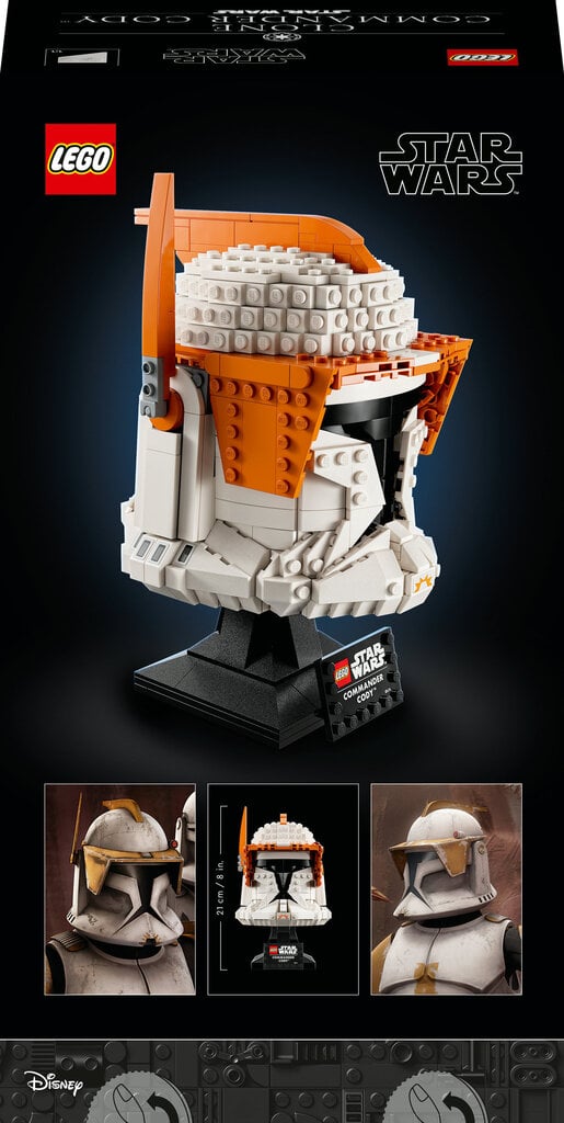 75350 LEGO® Star Wars Codyn kloonikomentajan kypärä hinta ja tiedot | LEGOT ja rakennuslelut | hobbyhall.fi