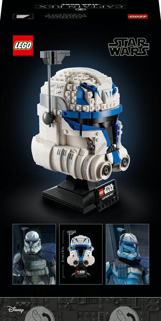 75349 LEGO® Star Wars Kapteeni Rexin™ kypärä hinta ja tiedot | LEGOT ja rakennuslelut | hobbyhall.fi