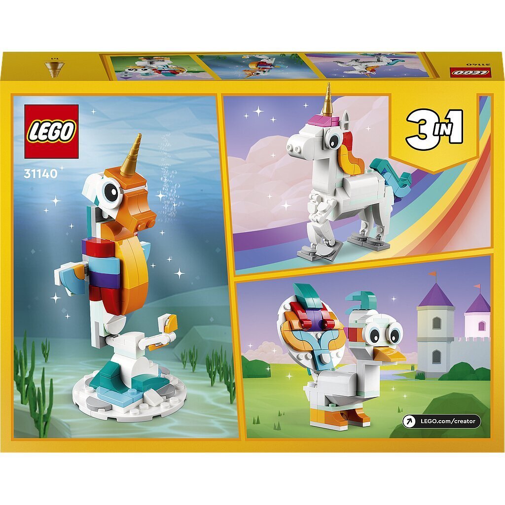 31140 LEGO® Creator Tarujen yksisarvinen hinta ja tiedot | LEGOT ja rakennuslelut | hobbyhall.fi