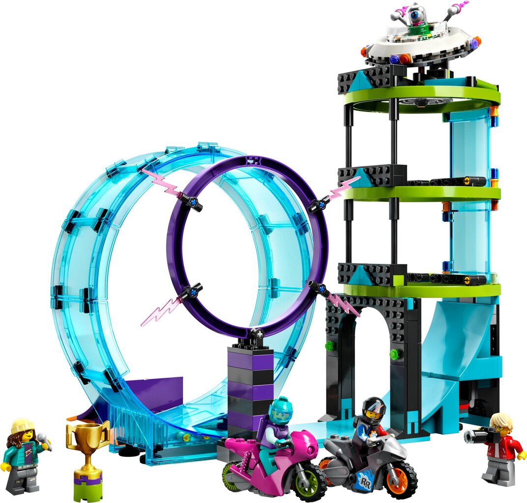 60361 LEGO® City Stunttikuljettajien kaikkien aikojen haaste hinta ja tiedot | LEGOT ja rakennuslelut | hobbyhall.fi