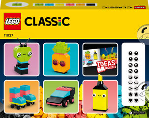 11027 LEGO® Classic Luova leikki neonväreillä hinta ja tiedot | LEGOT ja rakennuslelut | hobbyhall.fi