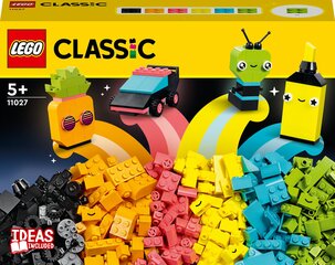 11027 LEGO® Classic Luova leikki neonväreillä hinta ja tiedot | LEGOT ja rakennuslelut | hobbyhall.fi