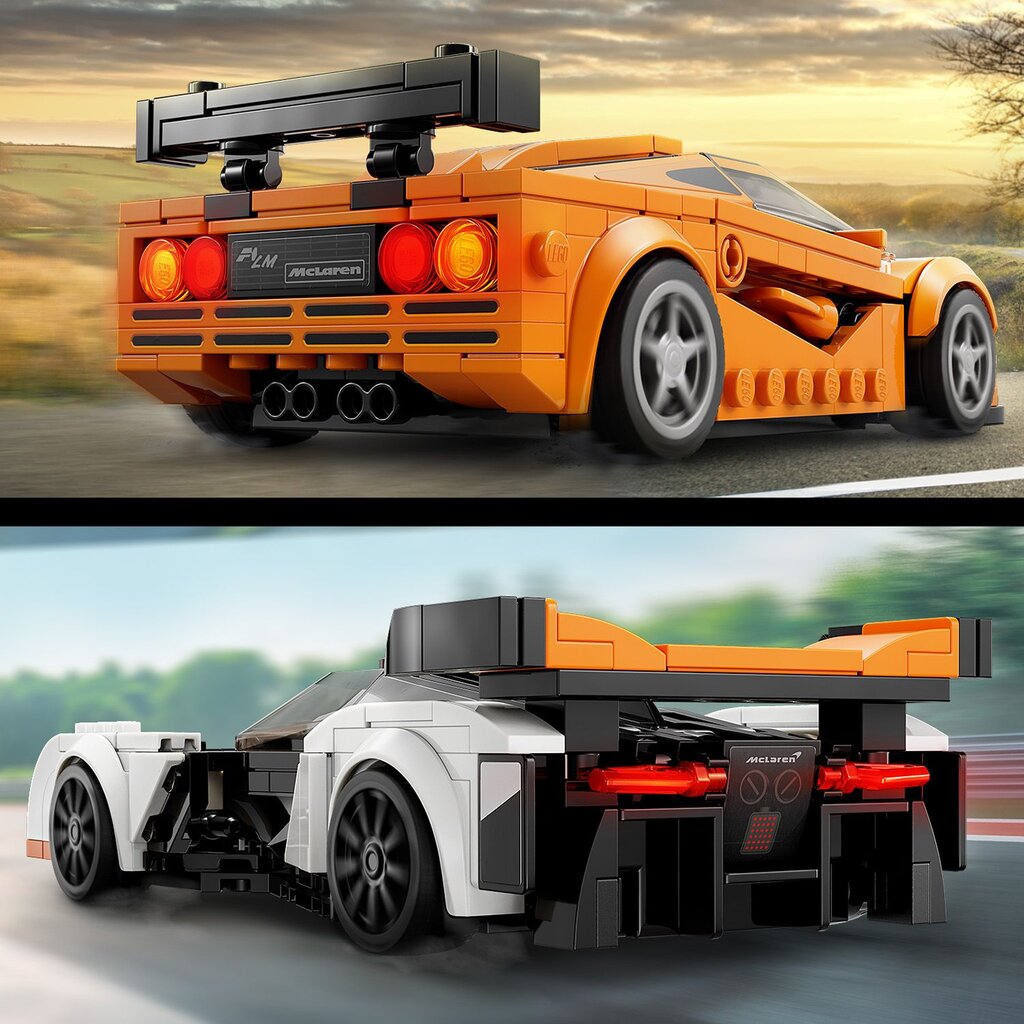 76918 LEGO® Speed Champions McLaren Solus GT ir McLaren F1 LM hinta ja tiedot | LEGOT ja rakennuslelut | hobbyhall.fi