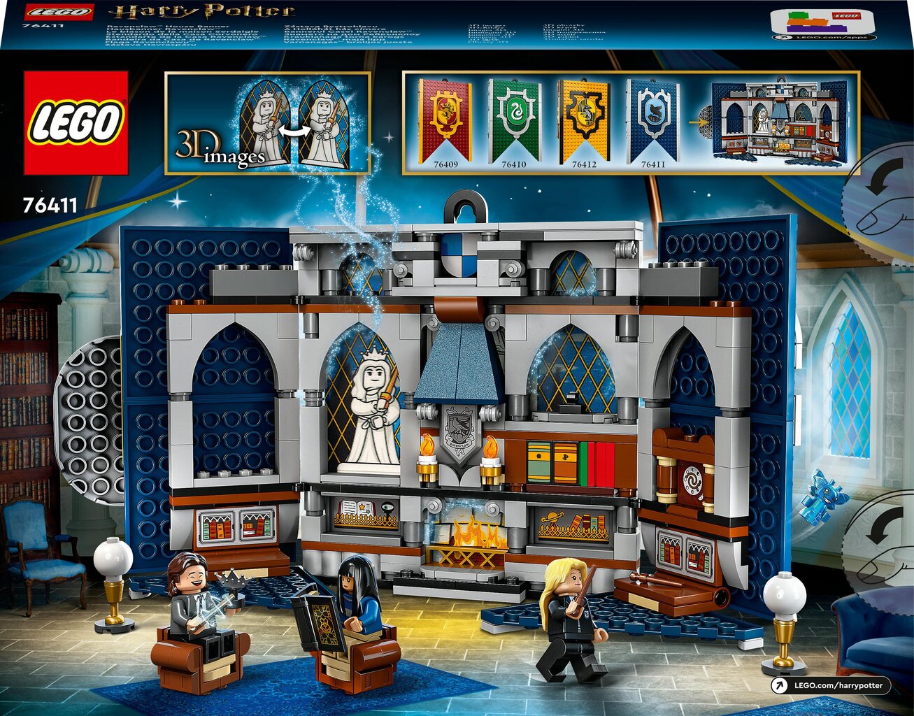 76411 LEGO® Harry Potter Korpinkynnen tuvan vaakuna hinta ja tiedot | LEGOT ja rakennuslelut | hobbyhall.fi