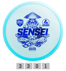 Frisbee Putter PREMIUM SENSEI 3/3/0/1 hinta ja tiedot | Frisbeegolf | hobbyhall.fi