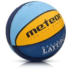 Koripallo Meteor LAYUP #4 sininen/keltainen/vihreä hinta ja tiedot | Meteor Urheiluvälineet | hobbyhall.fi
