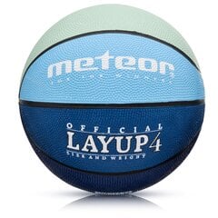 Koripallo Meteor Layup #4 harmaa/sininen hinta ja tiedot | Koripallot | hobbyhall.fi