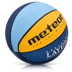 Koripallo Meteor Layup 3 sininen/keltainen/vihreä hinta ja tiedot | Koripallot | hobbyhall.fi