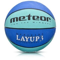 Koripallo Meteor Layup 3, sininen hinta ja tiedot | Koripallot | hobbyhall.fi