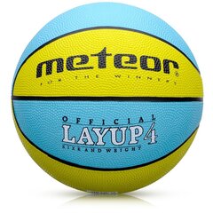 METEOR LAYUP, Koripallopallo kokoa 4, sinisen värinen hinta ja tiedot | Koripallot | hobbyhall.fi