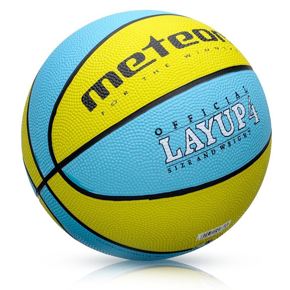 METEOR LAYUP, Koripallopallo kokoa 4, sinisen värinen hinta ja tiedot | Koripallot | hobbyhall.fi