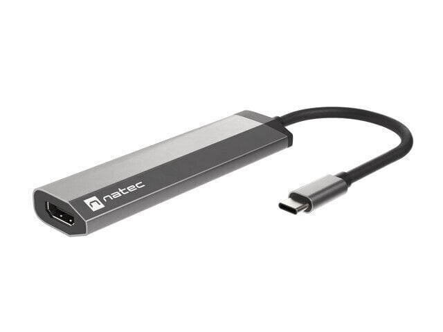 Adapteris Natec Multi-Port Fowler Slim, USB Type-C hinta ja tiedot | Adapterit | hobbyhall.fi