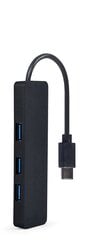 Adapteris Gembird UHB-CM-U3P4-01, USB 3.1 (Gen 1), Type-C hinta ja tiedot | Adapterit | hobbyhall.fi