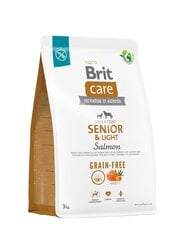 Brit Care Grain-free Kuivaruoka kaikenrotuisille vanhemmille koirille, 3 kg hinta ja tiedot | Koiran kuivaruoka | hobbyhall.fi