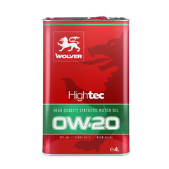 Wolver HighTec Hybrid synteettinen moottoriöljy, 0W-20, 4L hinta ja tiedot | Moottoriöljyt | hobbyhall.fi