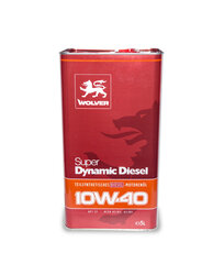 Wolver Super Dynamic Diesel puolisynteettinen moottoriöljy 10W-40, 5L hinta ja tiedot | Moottoriöljyt | hobbyhall.fi