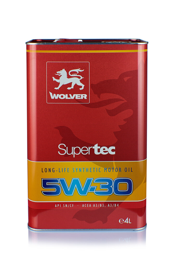 Wolver SuperTec synteettinen moottoriöljy 5W-30, 4L hinta ja tiedot | Moottoriöljyt | hobbyhall.fi