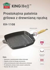 kinghoff Valurautainen grillipannu kh-1108 26 cm hinta ja tiedot | Paistinpannut | hobbyhall.fi