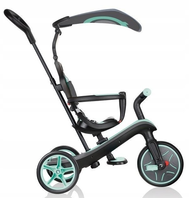 Kolmipyörä Globber Trike Explorer 4in1, mintun värinen hinta ja tiedot | Kolmipyörät | hobbyhall.fi