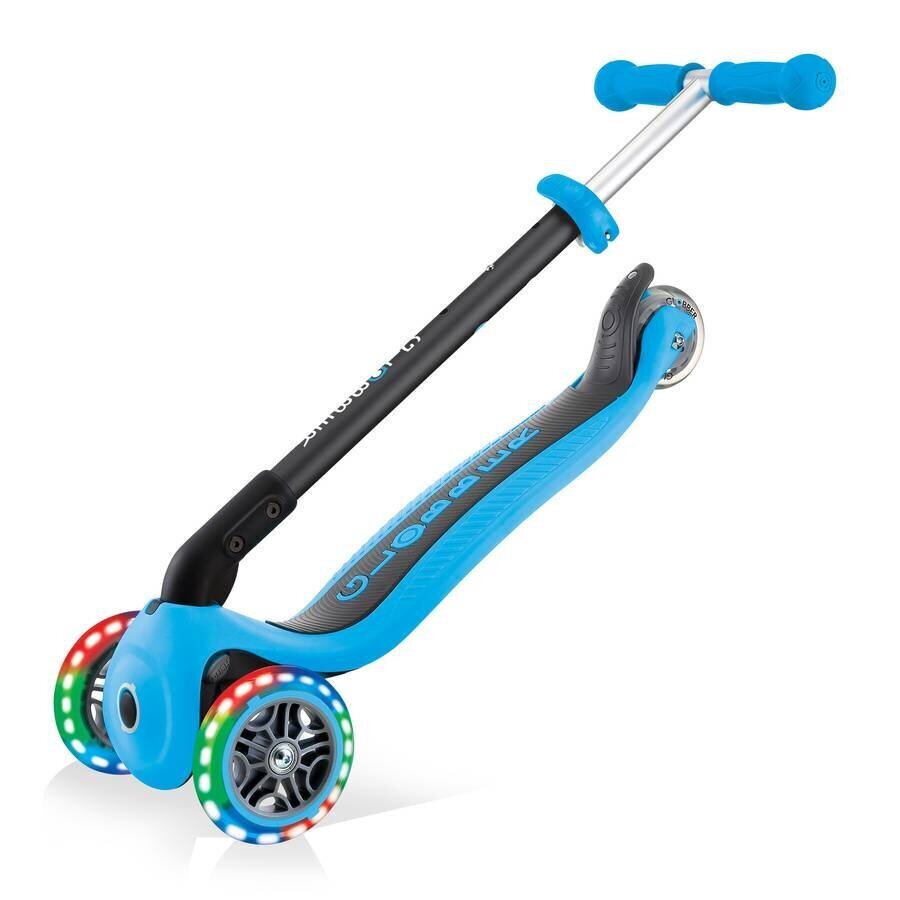 Globber GO-UP Taitettavat Plus-valot / Sky Blue hinta ja tiedot | Potkulaudat | hobbyhall.fi