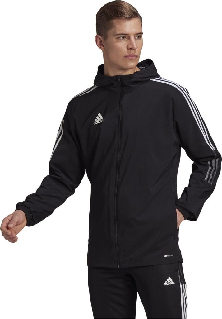 Miesten urheilupusero Adidas Tiro 21 Windbreaker M GP4967, musta hinta ja tiedot | Miesten urheiluvaatteet | hobbyhall.fi