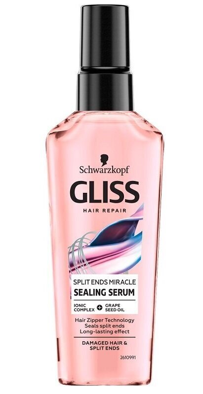 Seerumi halkeileville hiuksille Schwarzkopf Gliss Split Ends Miracle 75 ml hinta ja tiedot | Naamiot, öljyt ja seerumit | hobbyhall.fi