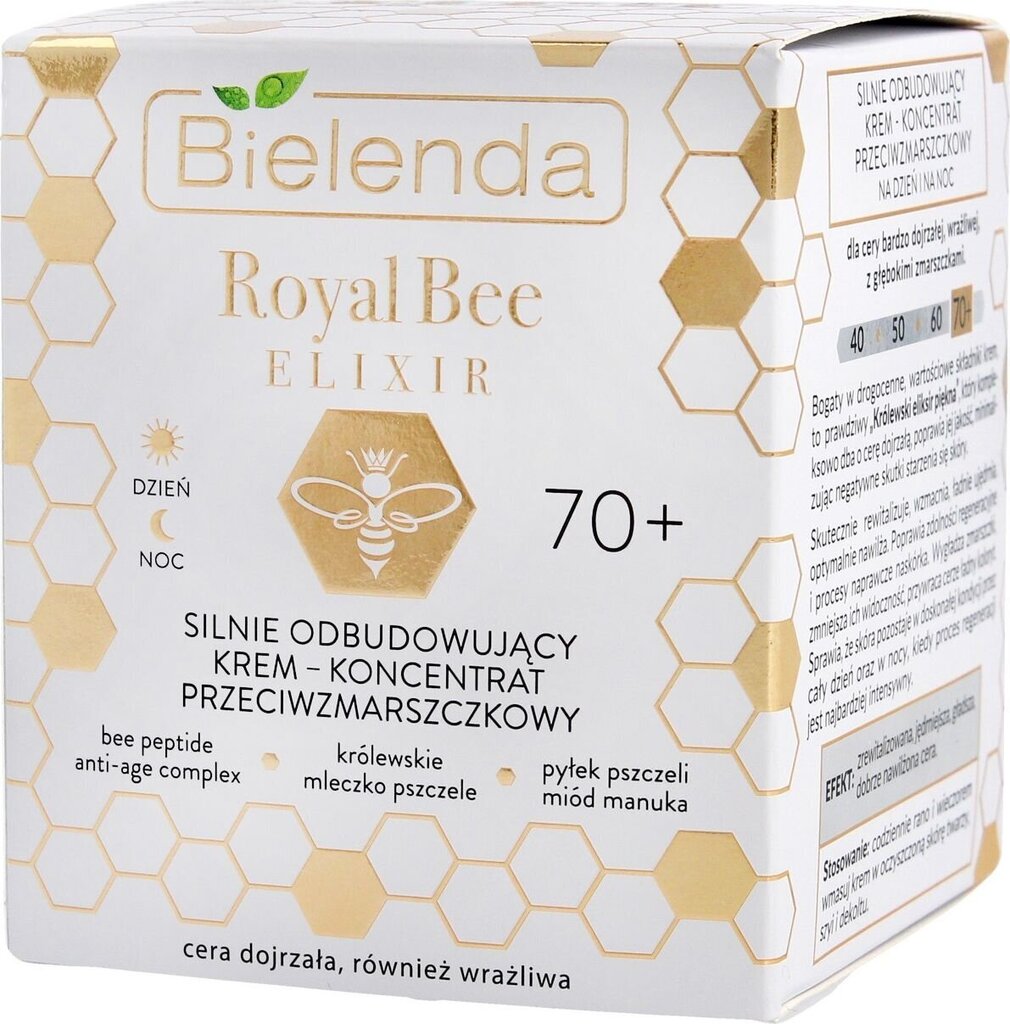 Kasvovoide Bielenda Royal Bee Elixir 70+, 50 ml hinta ja tiedot | Kasvovoiteet | hobbyhall.fi