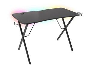 Genesis Holm 200 RGB pelipöytä, musta hinta ja tiedot | Tietokonepöydät ja työpöydät | hobbyhall.fi