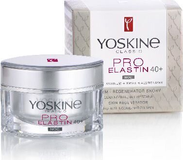 Kiinteyttävä yövoide kasvoille Yoskine Classic Pro Elastin 40+, 50 ml hinta ja tiedot | Kasvovoiteet | hobbyhall.fi