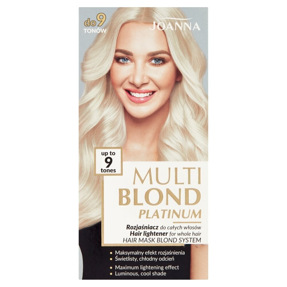Blondi kaikille hiuksille jopa 9 sävyyn asti Joanna Multi Blond Platinum hinta ja tiedot | Hiusvärit | hobbyhall.fi
