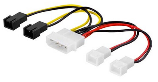 Deltaco SSI-38, 3-pin, 4pin hinta ja tiedot | Kaapelit ja adapterit | hobbyhall.fi