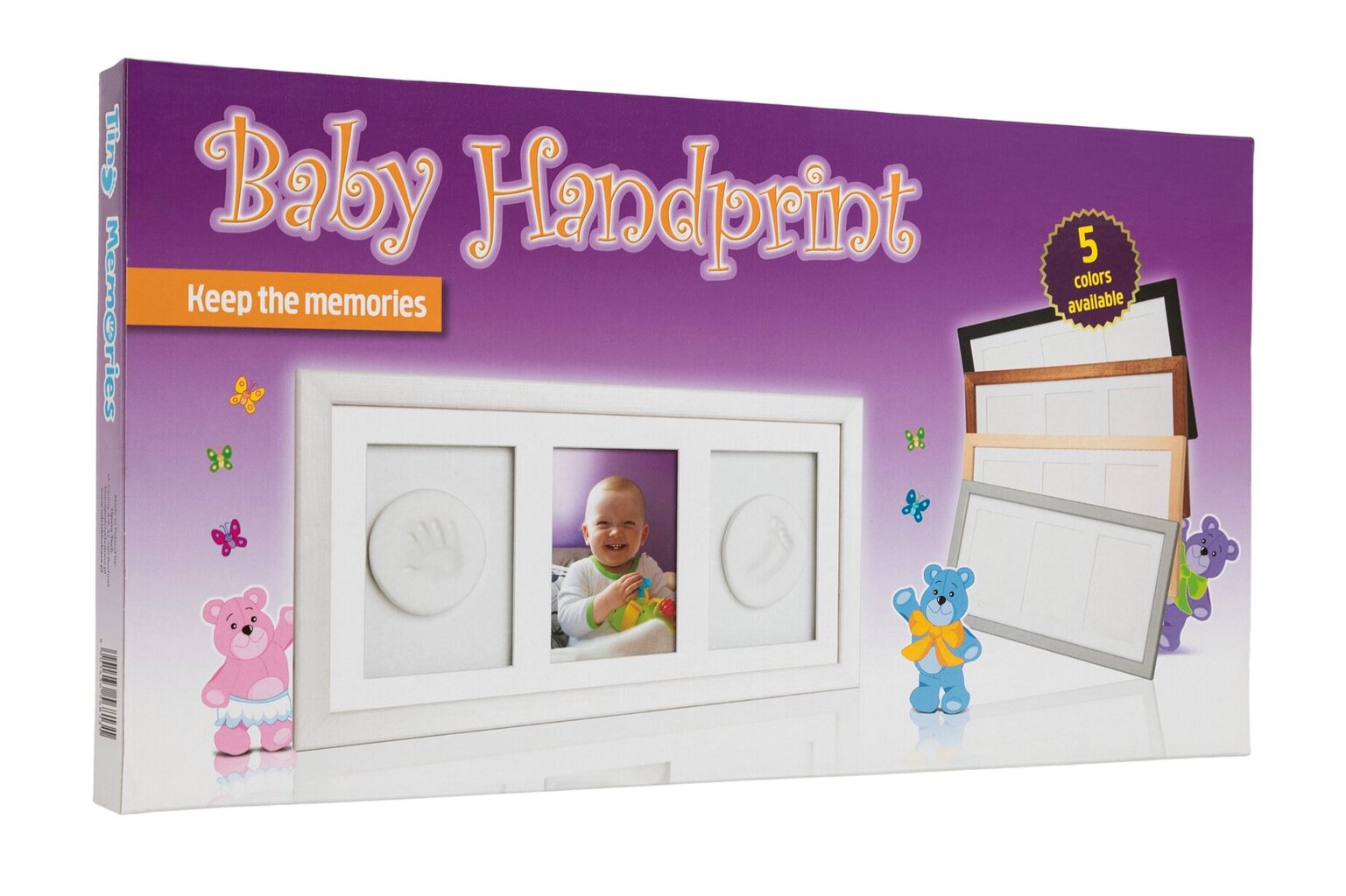 Baby HandPrint -lasten käden tai jalanjäljen valmistussetti, ruskean värinen hinta ja tiedot | Kipsisetit ja valokuvakehykset | hobbyhall.fi