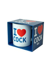 I LOVE COCK -muki, 400 ml hinta ja tiedot | Eroottiset lahjat | hobbyhall.fi