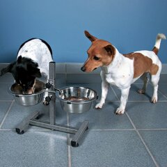TRIXIE Säädettävä koiran ruokakulhoteline 3,6 l 20 cm hinta ja tiedot | Ruokakupit ja ruokintatarvikkeet | hobbyhall.fi