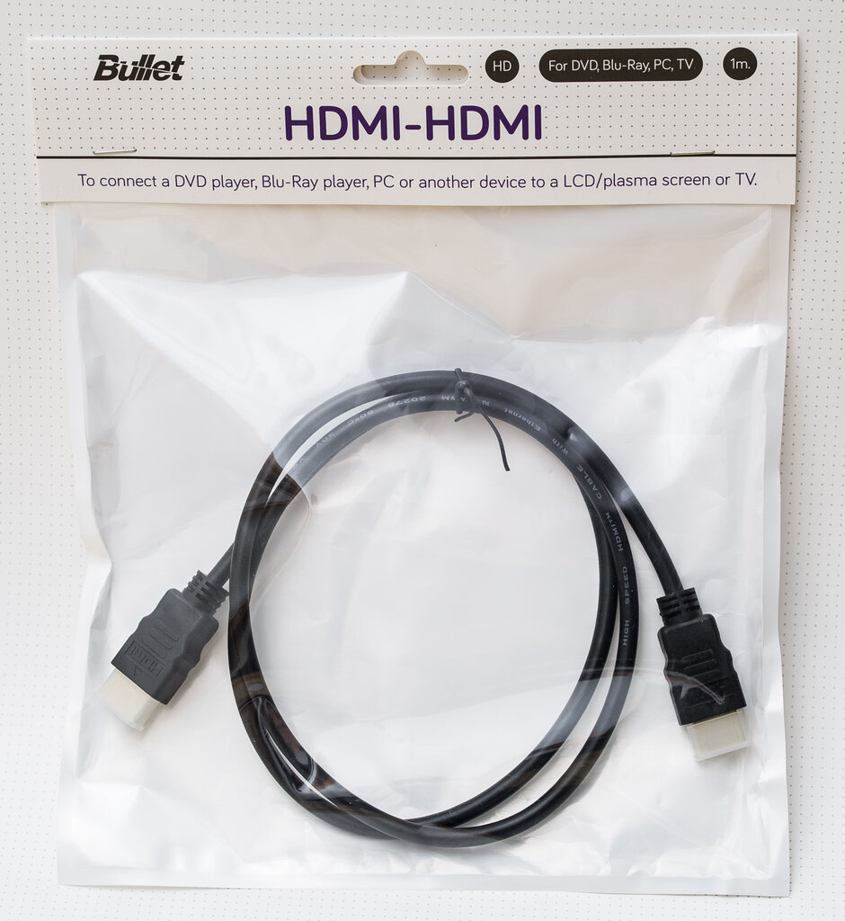 HDMI-HDMI -kaapeli, 1 m hinta ja tiedot | Kaapelit ja adapterit | hobbyhall.fi
