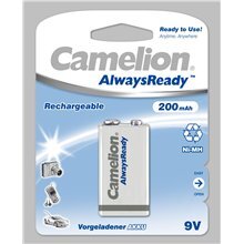 Paristo Camelion Always Ready Rechargeable Batteries Ni-MH, 9 V, 200 mAh, 1 kpl hinta ja tiedot | Paristot | hobbyhall.fi