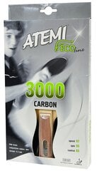 Pöytätennismaila Atemi 3000 Carbon hinta ja tiedot | Pingismailat | hobbyhall.fi