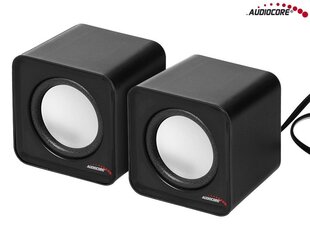 Audiocore AC870B -tietokonekaiuttimet, musta hinta ja tiedot | Audiocore Tietokoneen lisälaitteet | hobbyhall.fi