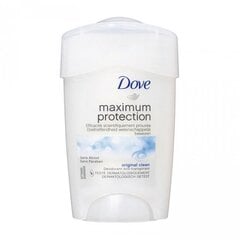 Puikkodeodorantti Dove Maximum Protection Original Clean Cream 45 ml hinta ja tiedot | Deodorantit | hobbyhall.fi