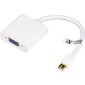 Deltaco DP-VGA4-K, Mini DisplayPort, VGA, 0.18 metrin pituinen hinta ja tiedot | Kaapelit ja adapterit | hobbyhall.fi