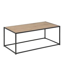 Seaford, tammen/mustan värinen sohvapöytä hinta ja tiedot | Sohvapöydät | hobbyhall.fi
