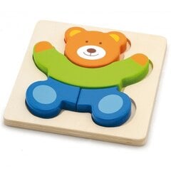 Viga Baby Teddy ensimmäinen puinen palapeli hinta ja tiedot | Vauvan lelut | hobbyhall.fi