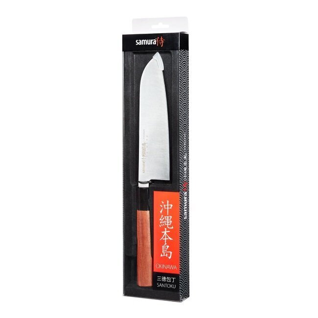 Santoku-veitsi Samura Okinava, 32,3 cm hinta ja tiedot | Veitset ja tarvikkeet | hobbyhall.fi