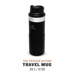 Termosmuki The Trigger-Action Travel Mug Classic 0,35 l, mattamusta hinta ja tiedot | Termoskannut ja termosmukit | hobbyhall.fi