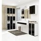 Kylpyhuonekaappi NORE Fin S30, valkoinen/musta hinta ja tiedot | Kylpyhuonekaapit | hobbyhall.fi